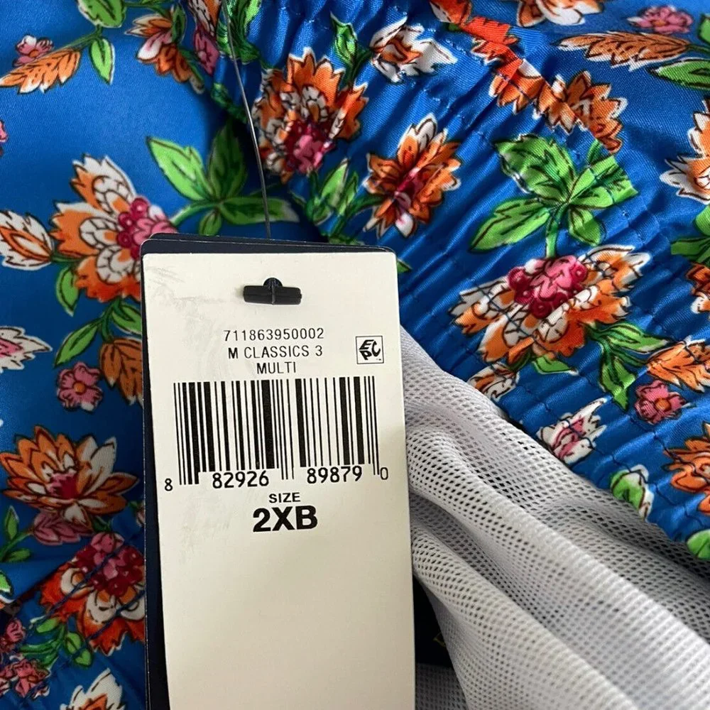 New POLO Ralph Lauren Multicolor Floral Tie Waist Men Swim Trunks